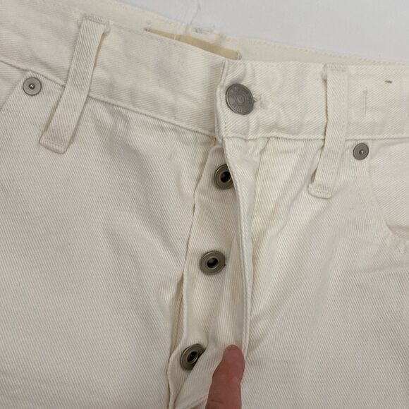 Madewell Relaxed Denim Shorts in Tile White Women’s Size 30 - Picture 11 of 14